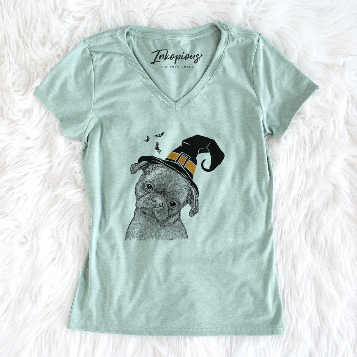 Witch Koko the Shih Tzu - Women's V-neck Shirt