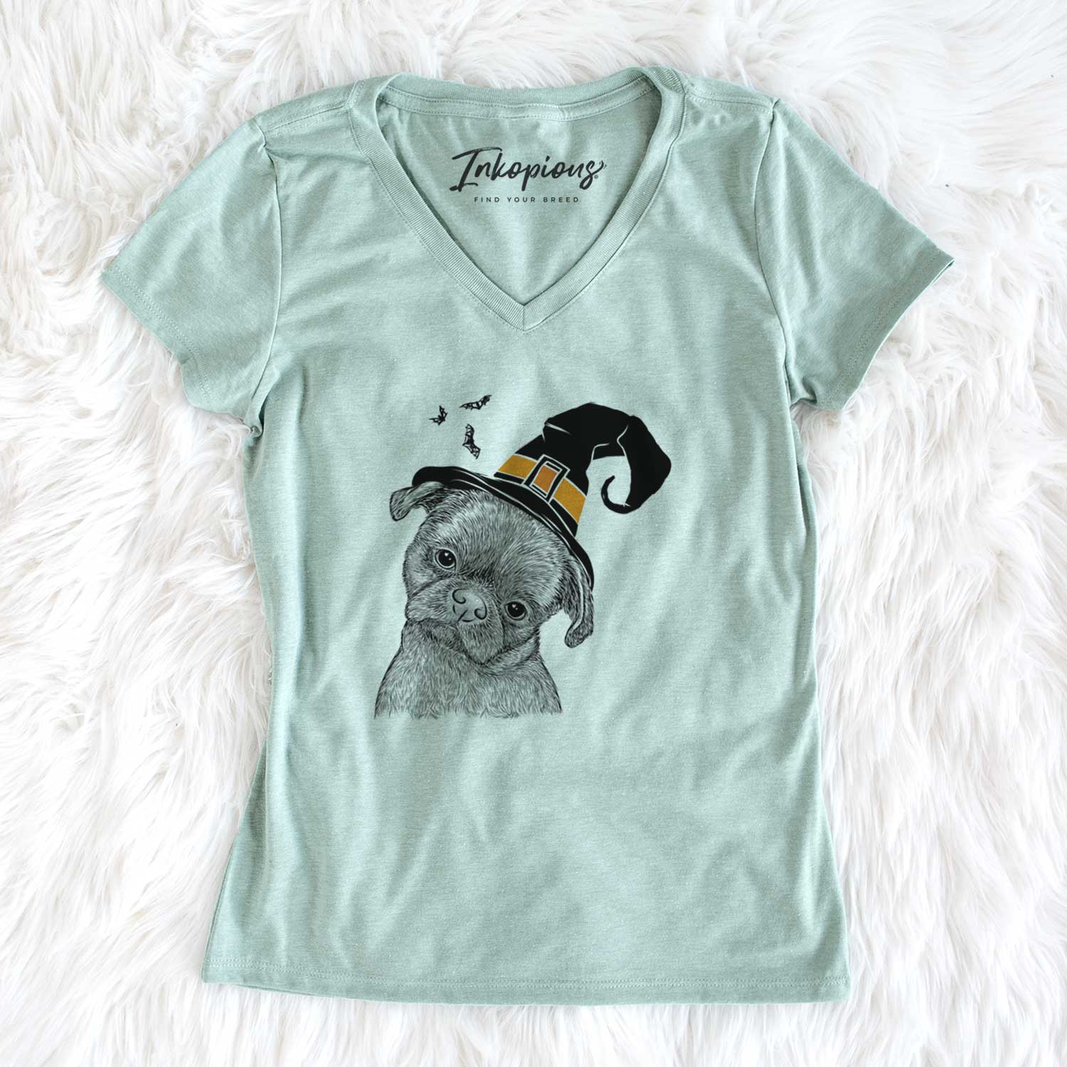 Witch Koko the Shih Tzu - Women's V-neck Shirt