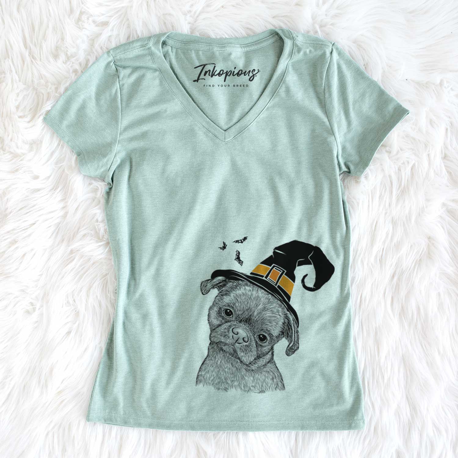 Witch Koko the Shih Tzu - Women's V-neck Shirt