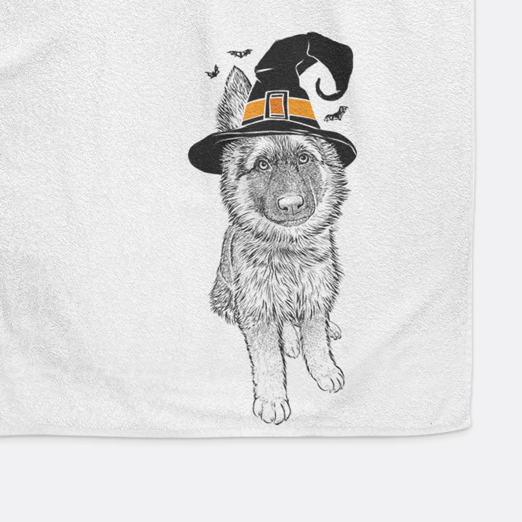 Kuyo the German Shepherd Decorative Hand Towel