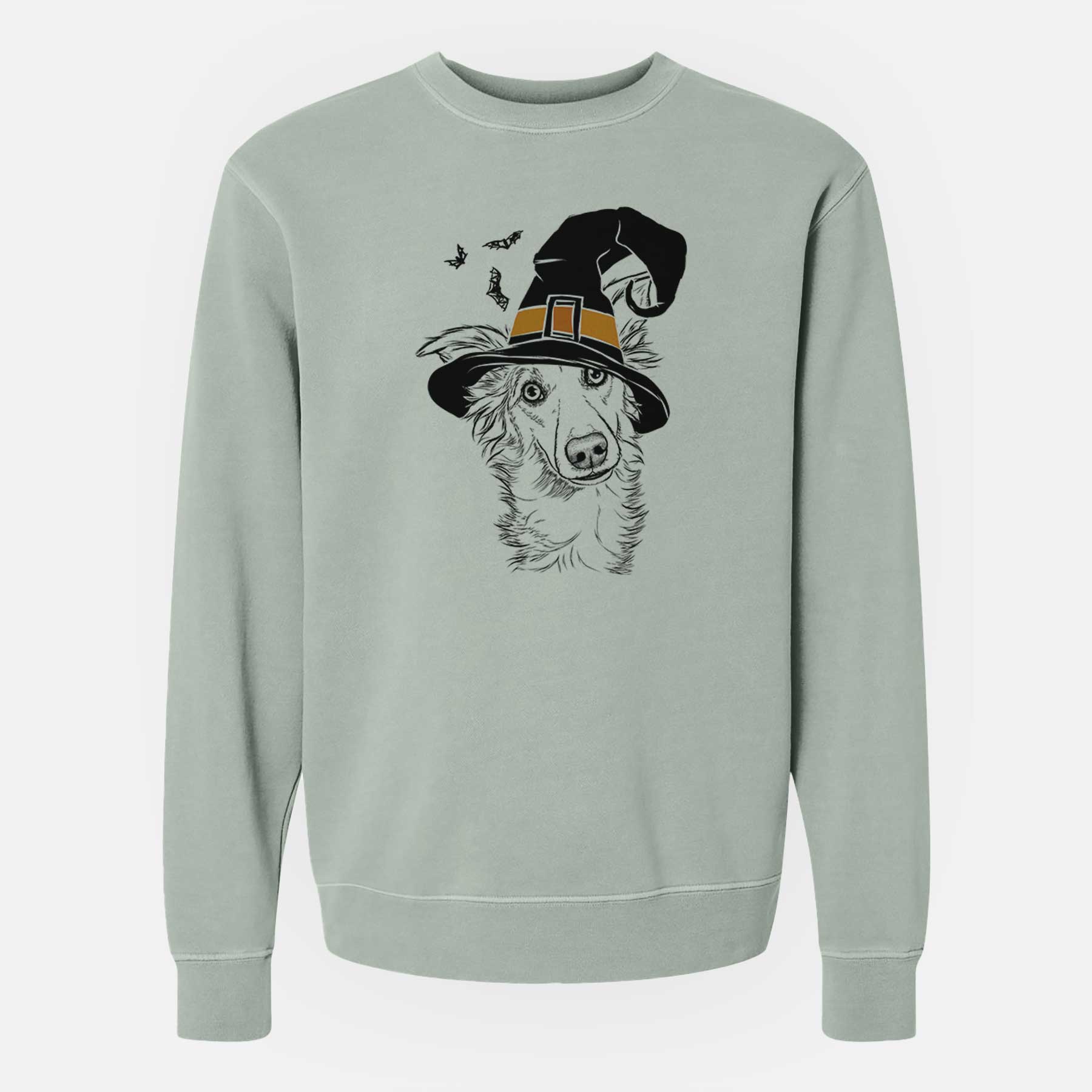 Witch Kyu the Windsprite - Unisex Pigment Dyed Crew Sweatshirt