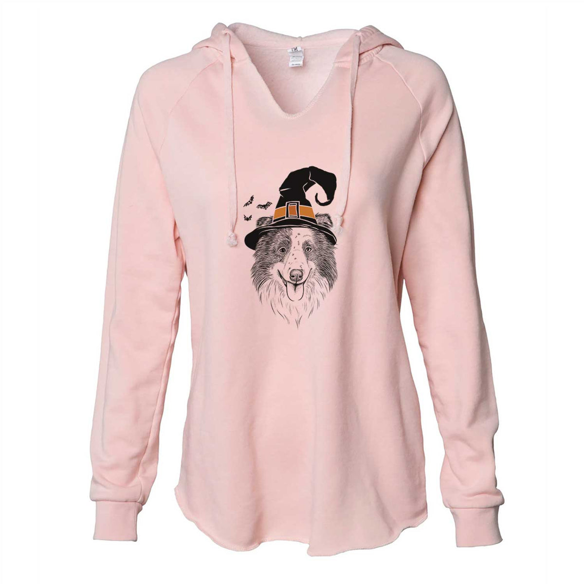 Witch Lady Bug the Border Collie - Cali Wave Hooded Sweatshirt