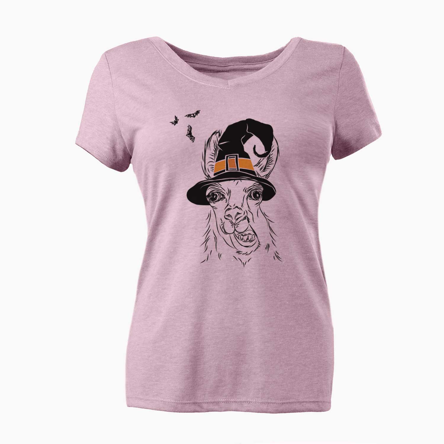 Witch Larry the Llama - Women's V-neck Shirt