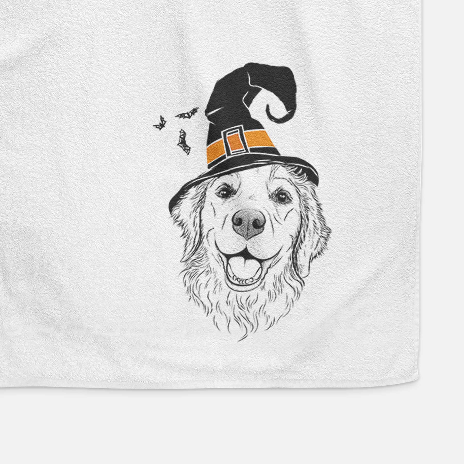 Legend the Golden Retriever Decorative Hand Towel