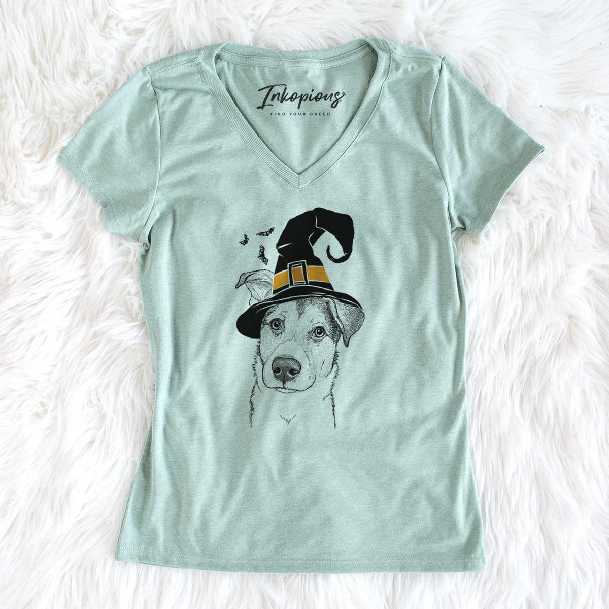 Witch Leia the Mixed Breed - Women's V-neck Shirt