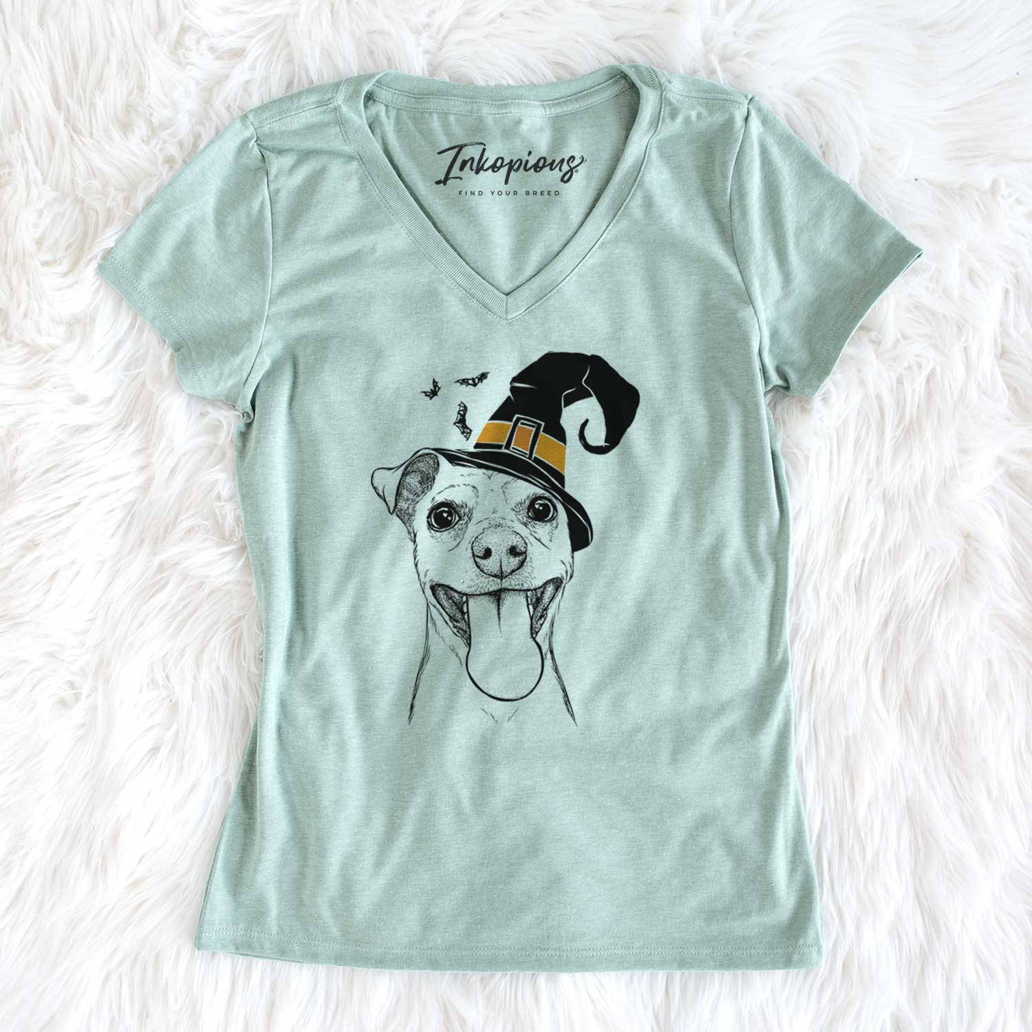 Witch Lemmie the Mixed Breed - Women's V-neck Shirt
