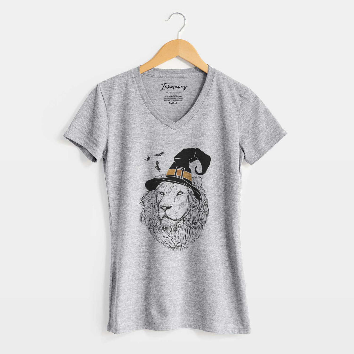 Witch Lenny the Lion - Women's V-neck Shirt