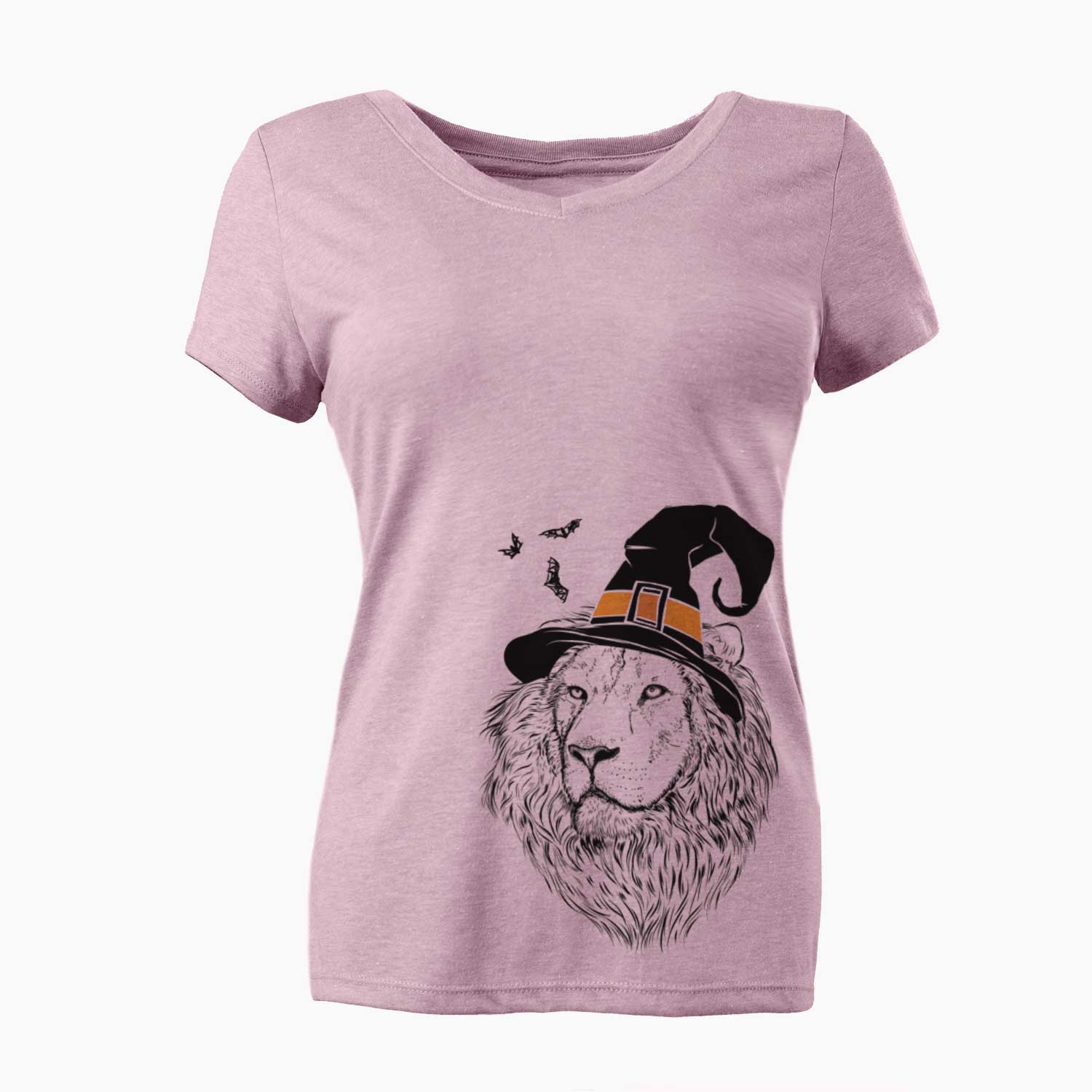 Witch Lenny the Lion - Women's V-neck Shirt