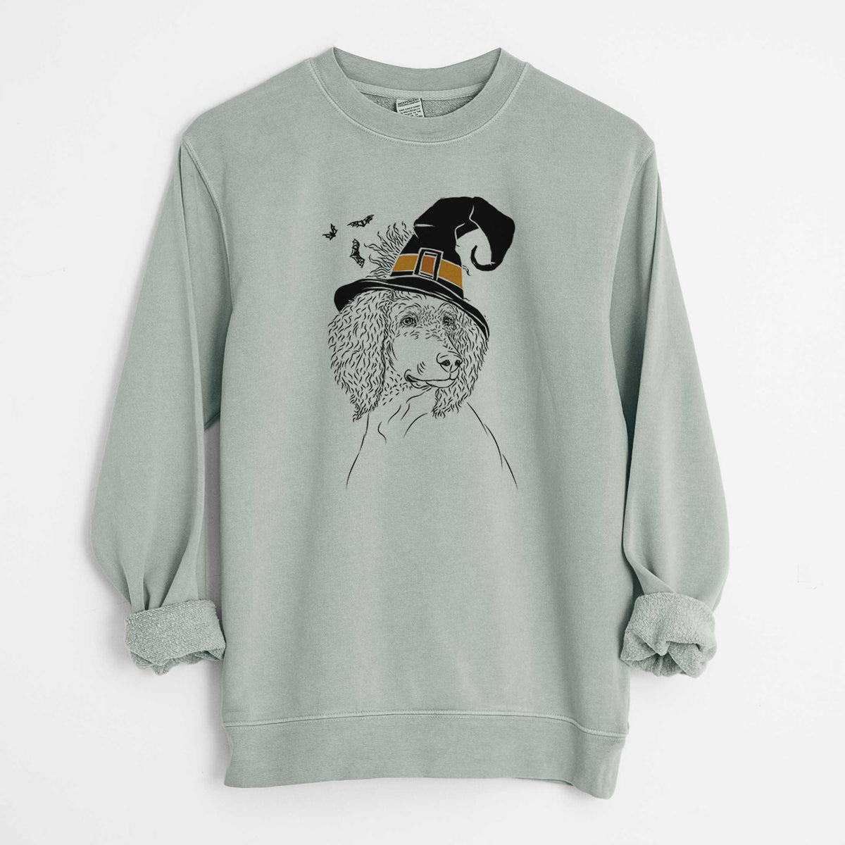 Witch Leo the Poodle - Unisex Pigment Dyed Crew Sweatshirt