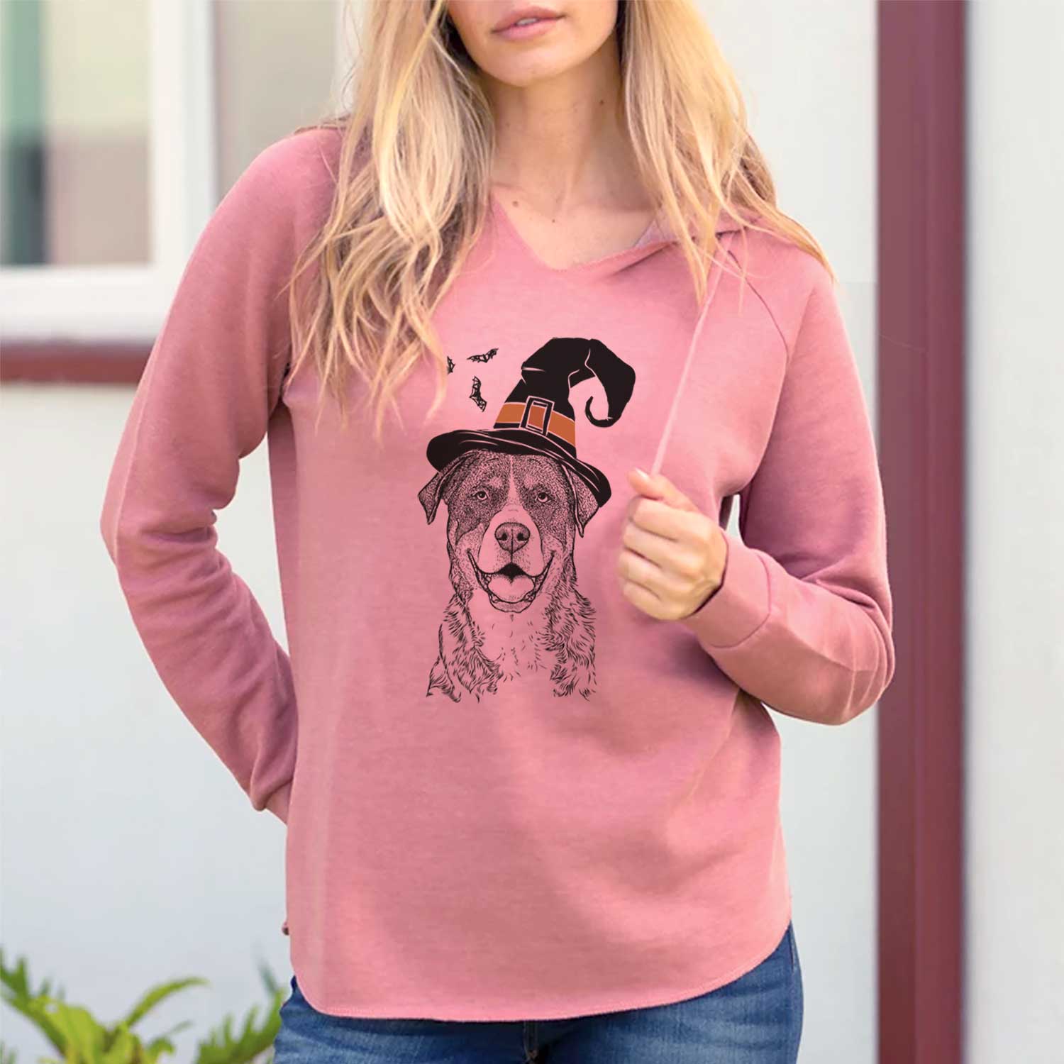 Witch Leon the Greater Swiss Mountain Dog - Cali Wave Hooded Sweatshirt