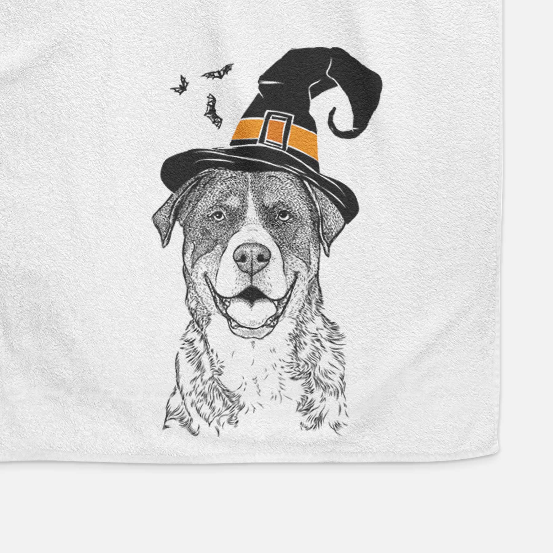 Leon the Greater Swiss Mountain Dog Decorative Hand Towel