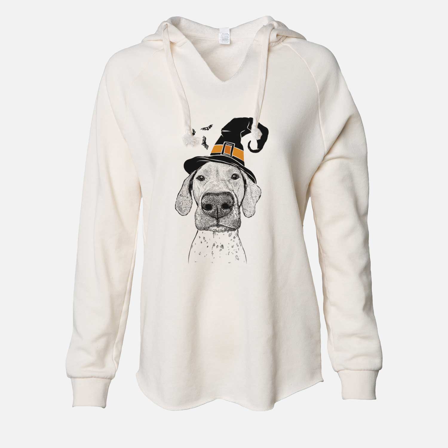 Witch Leroy the German Shorthaired Pointer - Cali Wave Hooded Sweatshirt