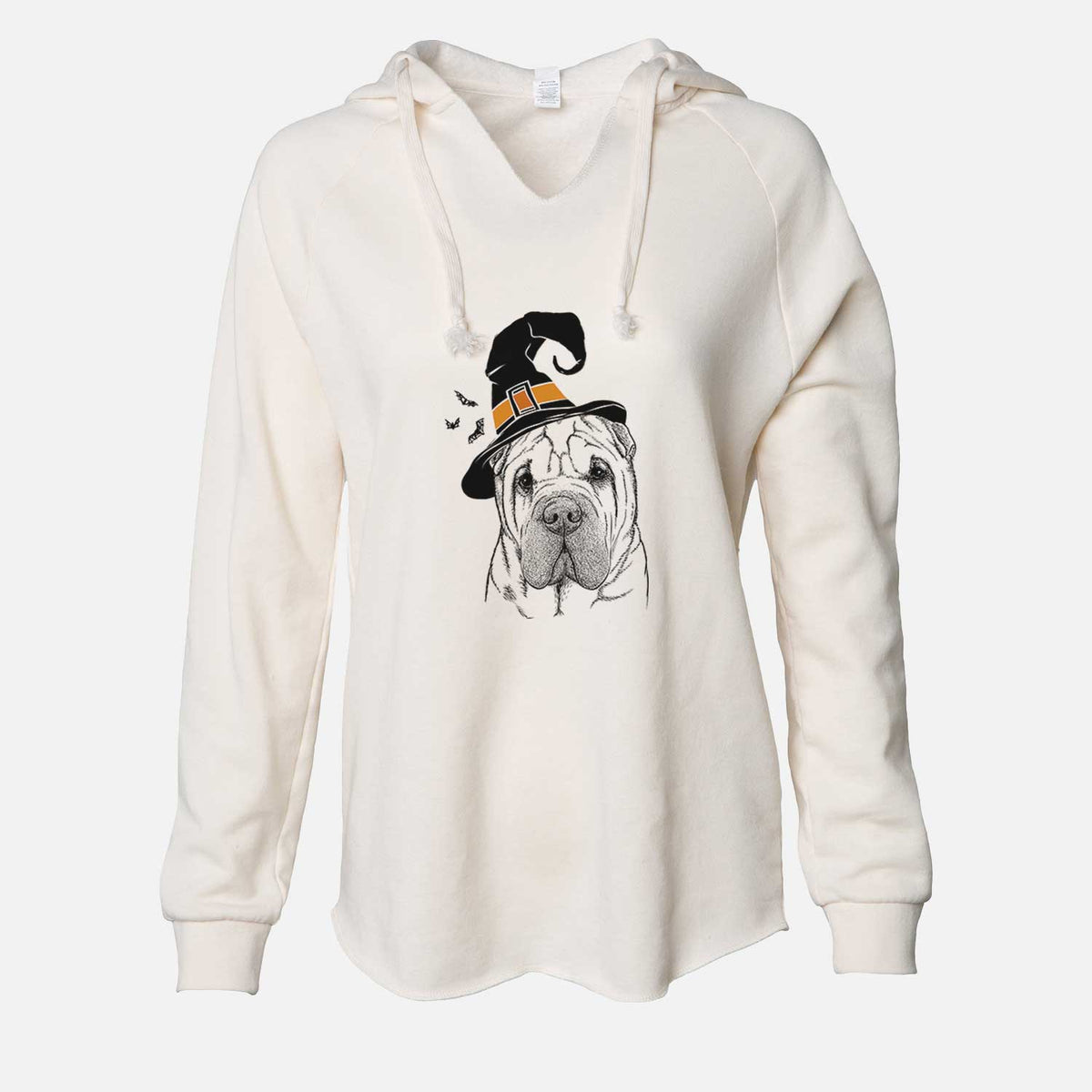 Witch Lilly the Shar Pei - Cali Wave Hooded Sweatshirt