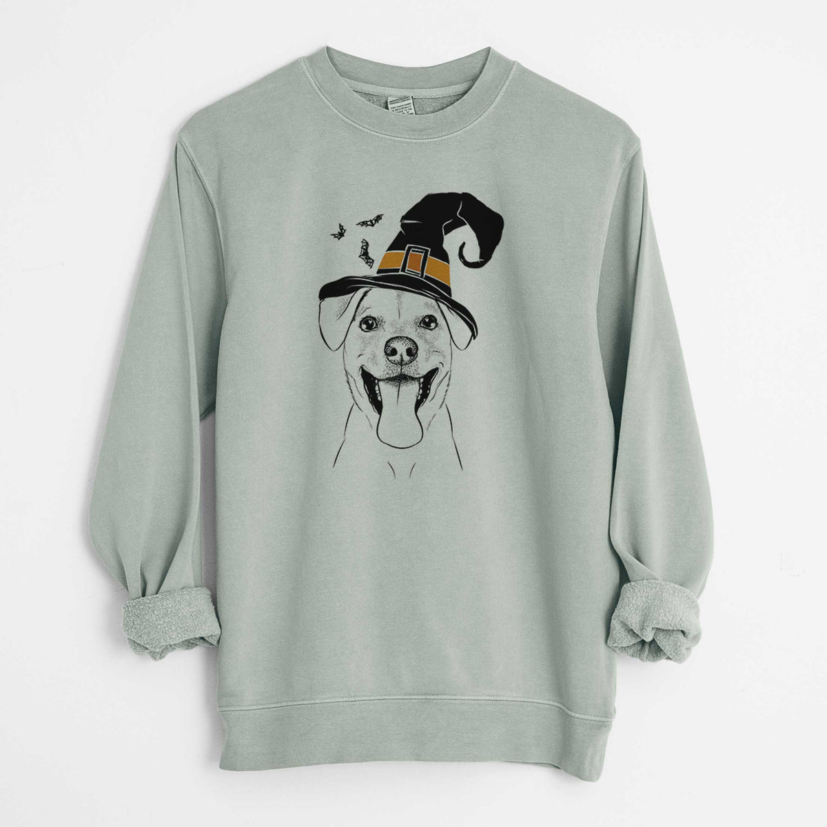 Witch Lily Estelle the Mixed Breed - Unisex Pigment Dyed Crew Sweatshirt