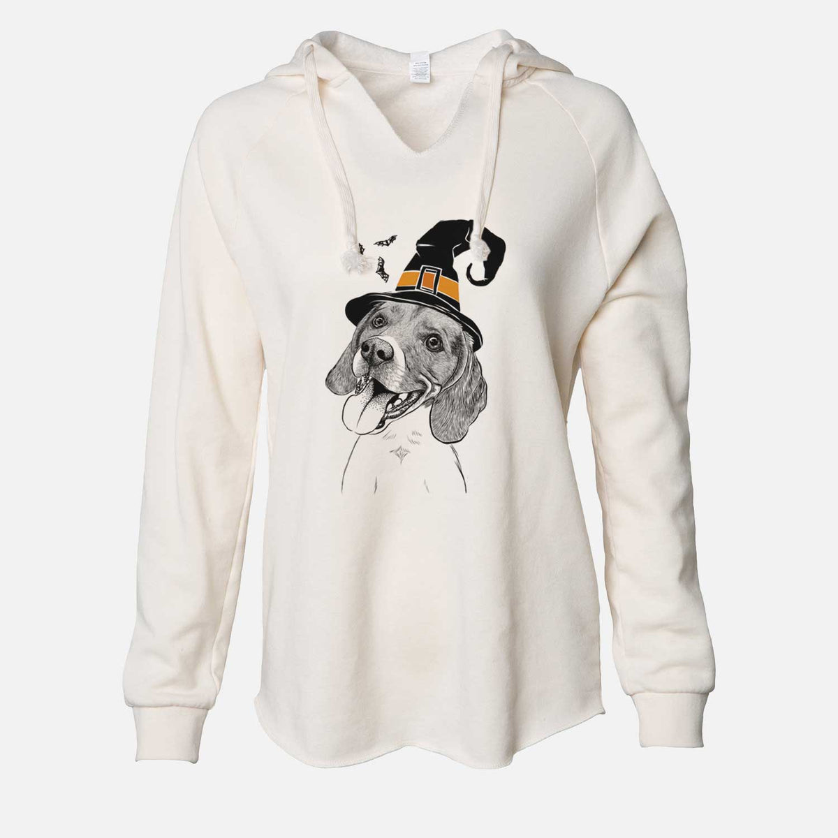 Witch Little Bandit the Beagle - Cali Wave Hooded Sweatshirt