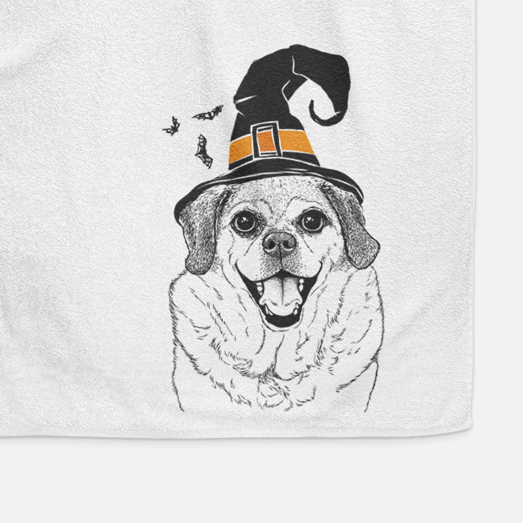 Little Man the Puggle Decorative Hand Towel