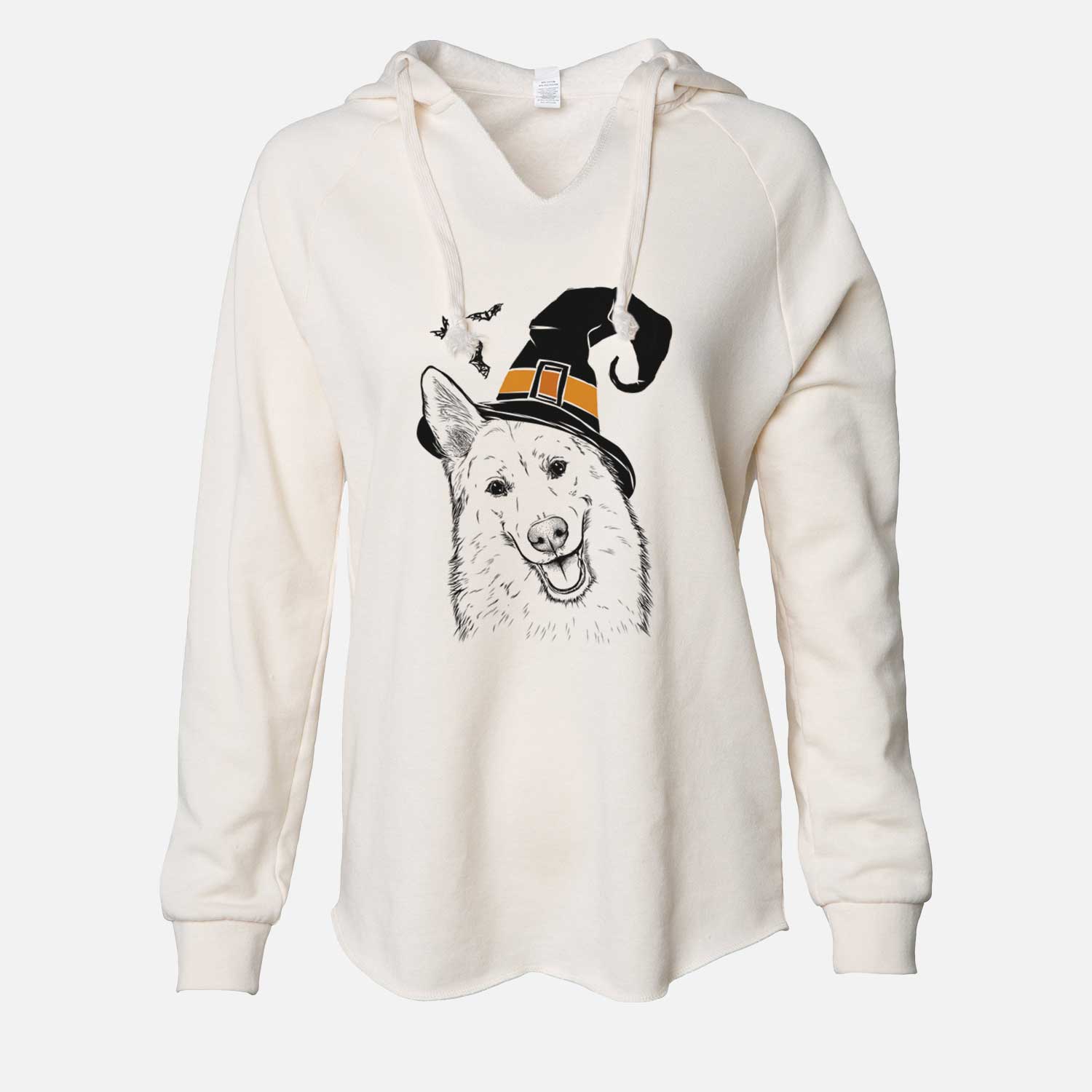 Witch Loki the Husky Shepherd Mix - Cali Wave Hooded Sweatshirt