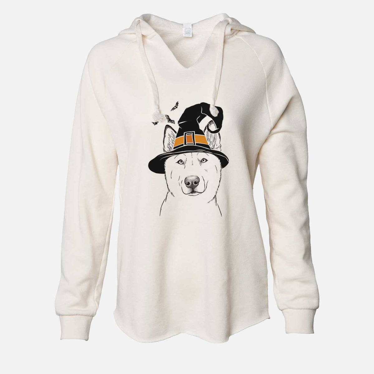 Witch London the Siberian Husky - Cali Wave Hooded Sweatshirt