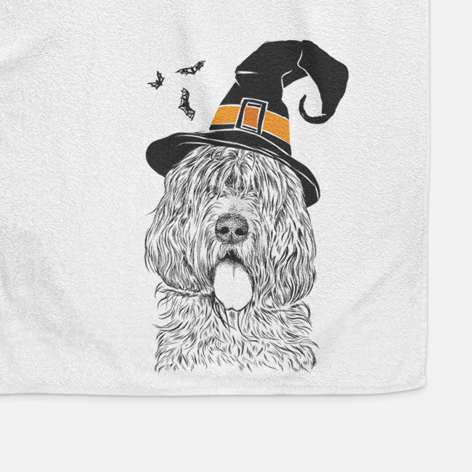 Lou the Otterhound Decorative Hand Towel