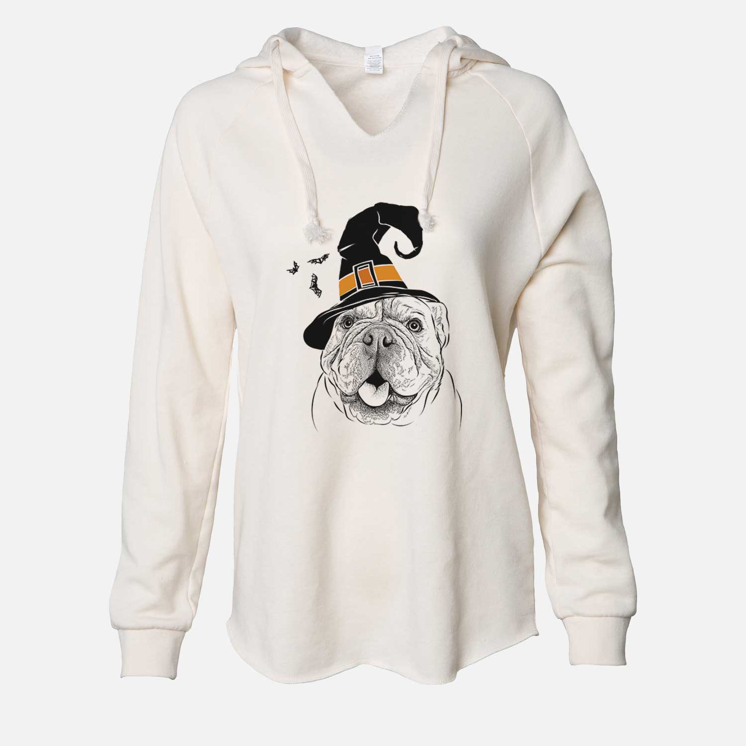 Witch Louie the English Bulldog - Cali Wave Hooded Sweatshirt