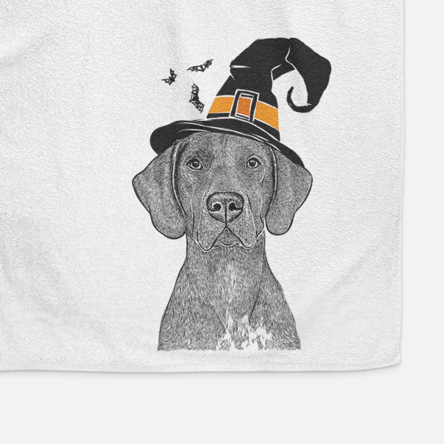 Lucifer the German Shorthaired Pointer Decorative Hand Towel