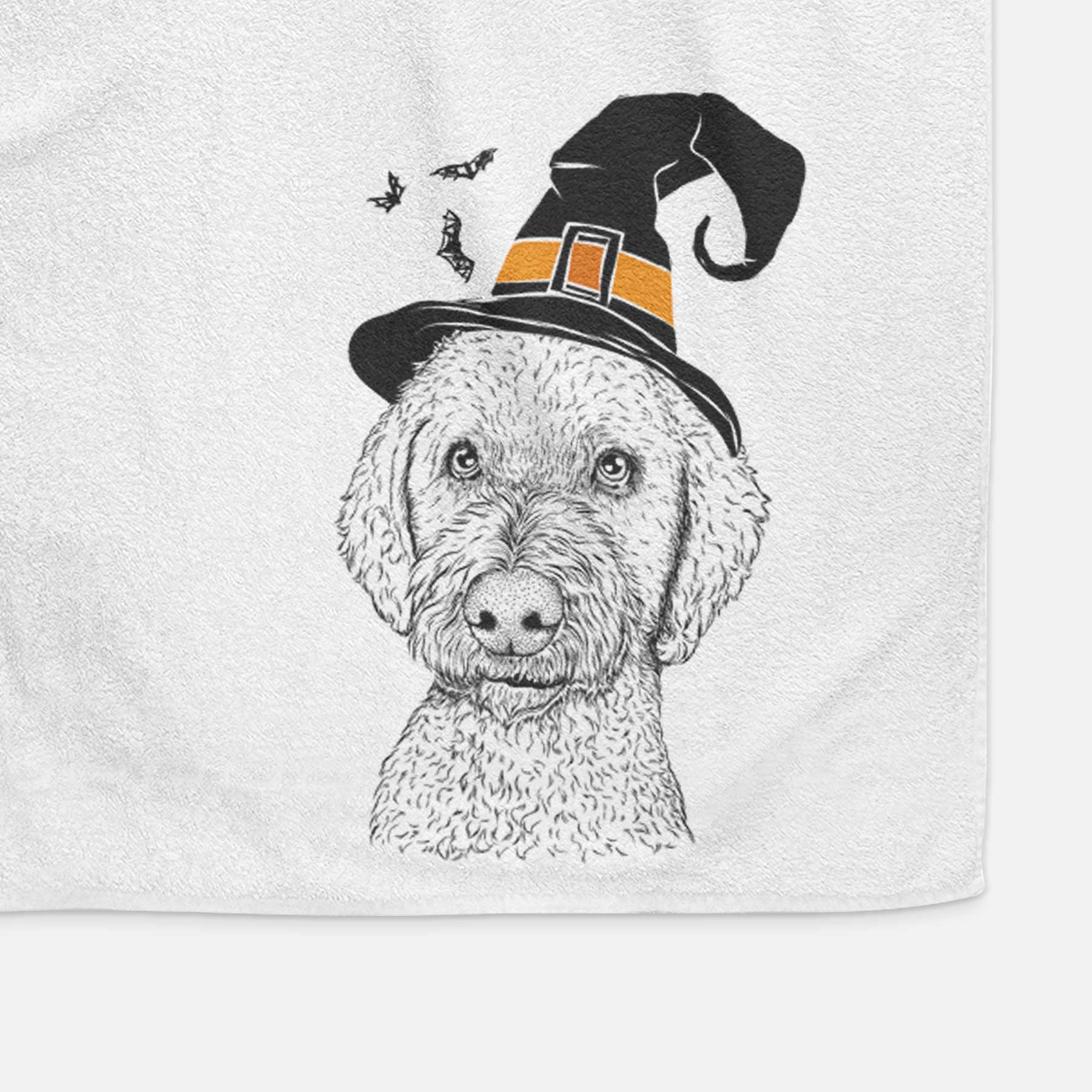 Lucy Boo the Goldendoodle Decorative Hand Towel