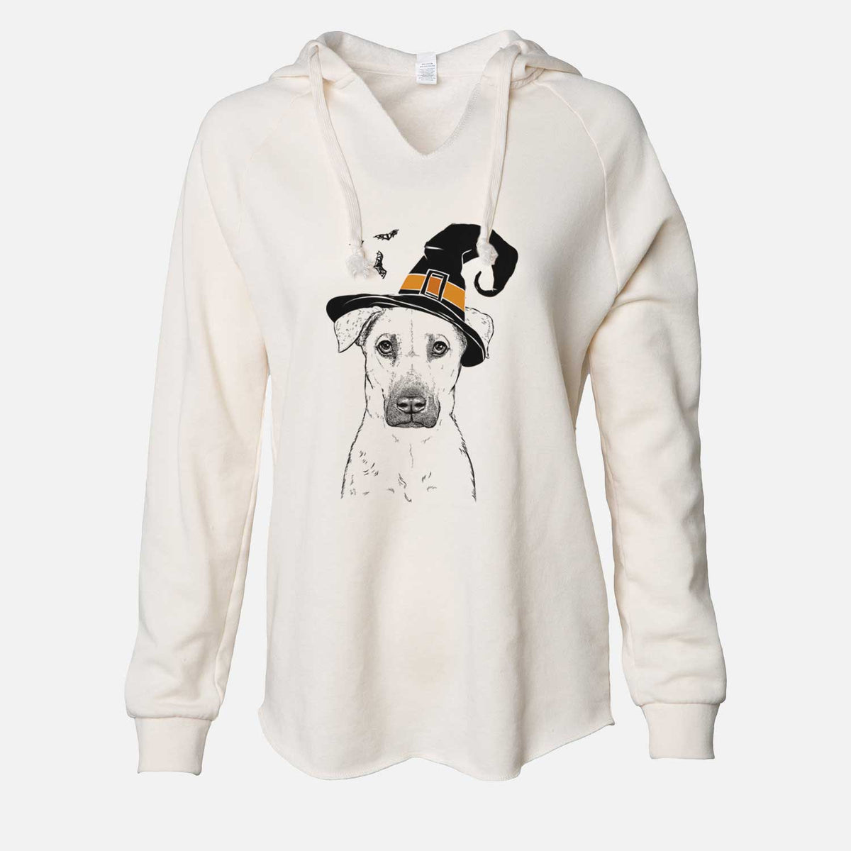 Witch Luna the Black Mouth Cur - Cali Wave Hooded Sweatshirt