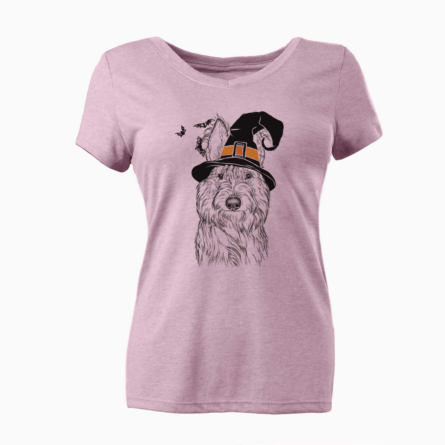 Witch Luna the Berger Picard - Women's V-neck Shirt