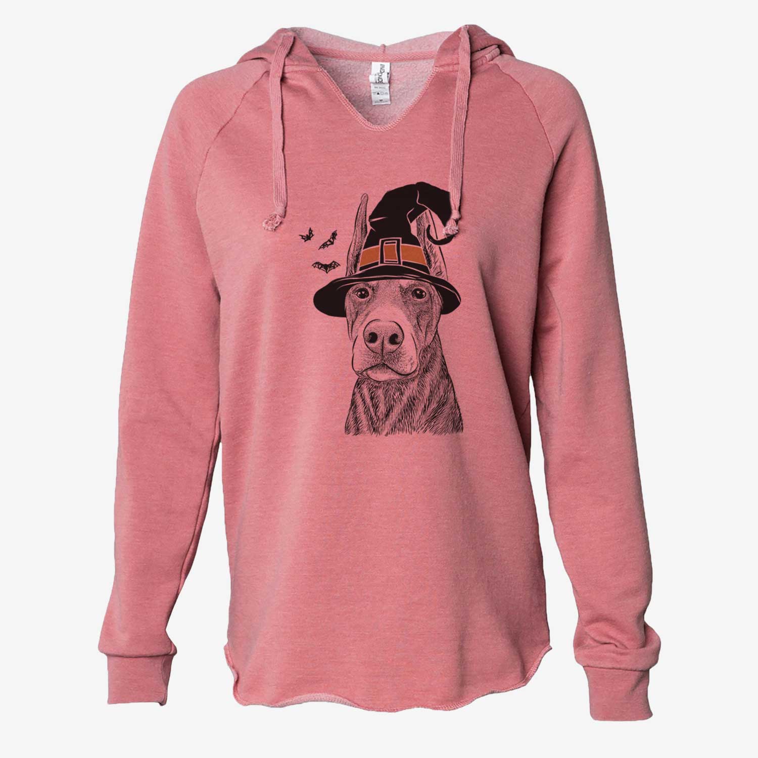 Witch Luna the Doberman Pinscher - Cali Wave Hooded Sweatshirt