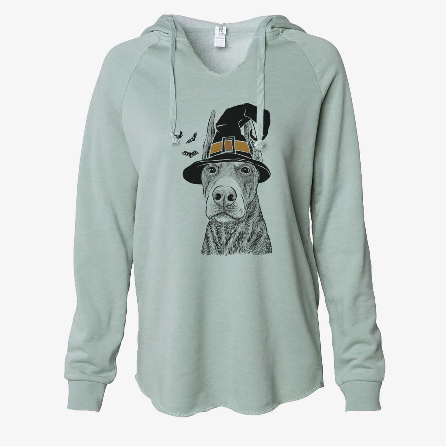 Witch Luna the Doberman Pinscher - Cali Wave Hooded Sweatshirt