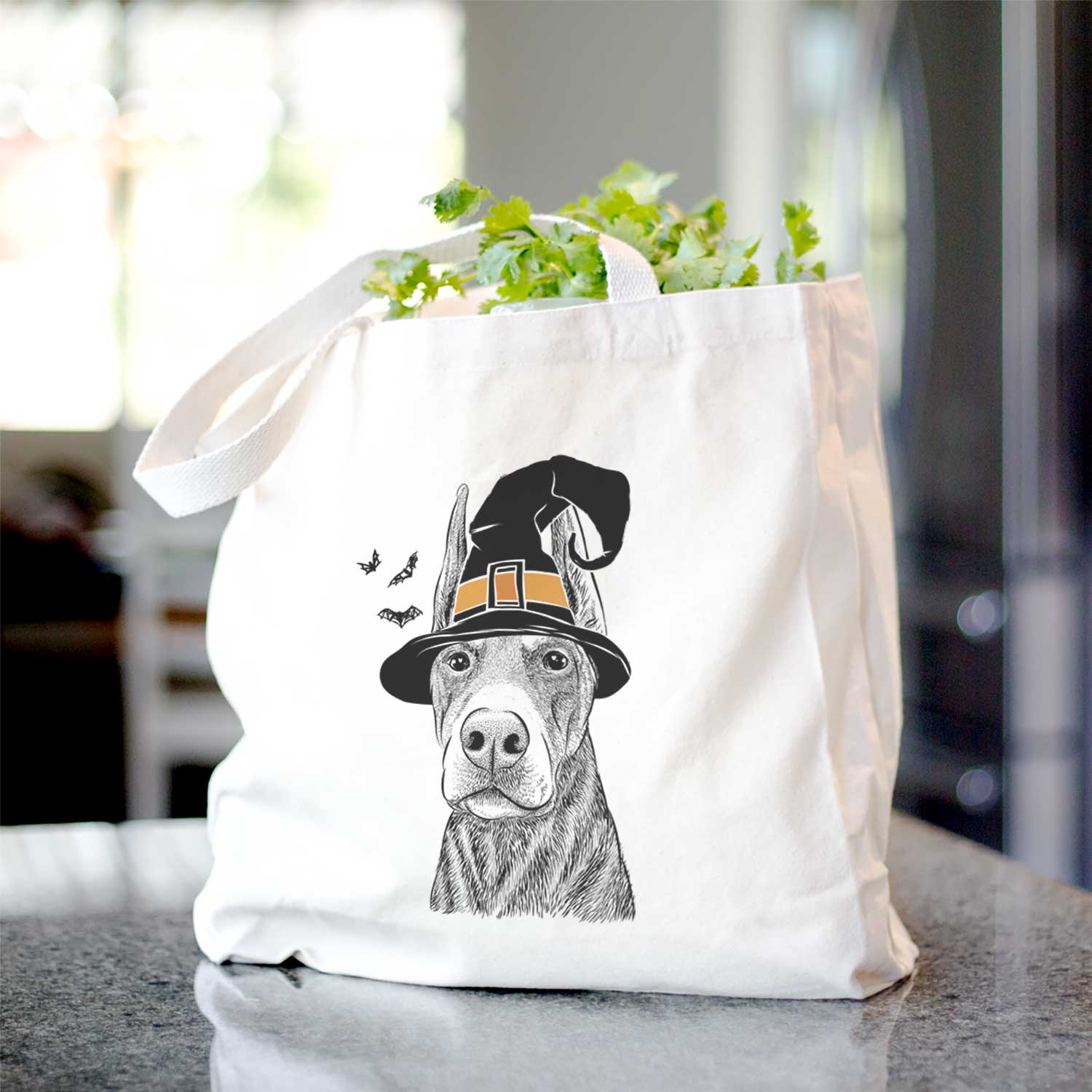 Luna the Doberman Pinscher - Tote Bag