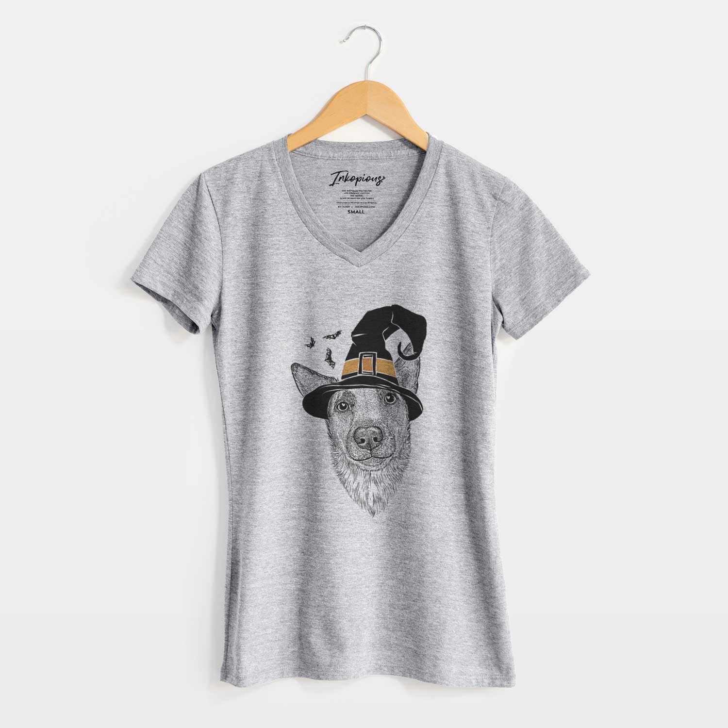 Witch Luna the Shepherd Mix - Women's V-neck Shirt