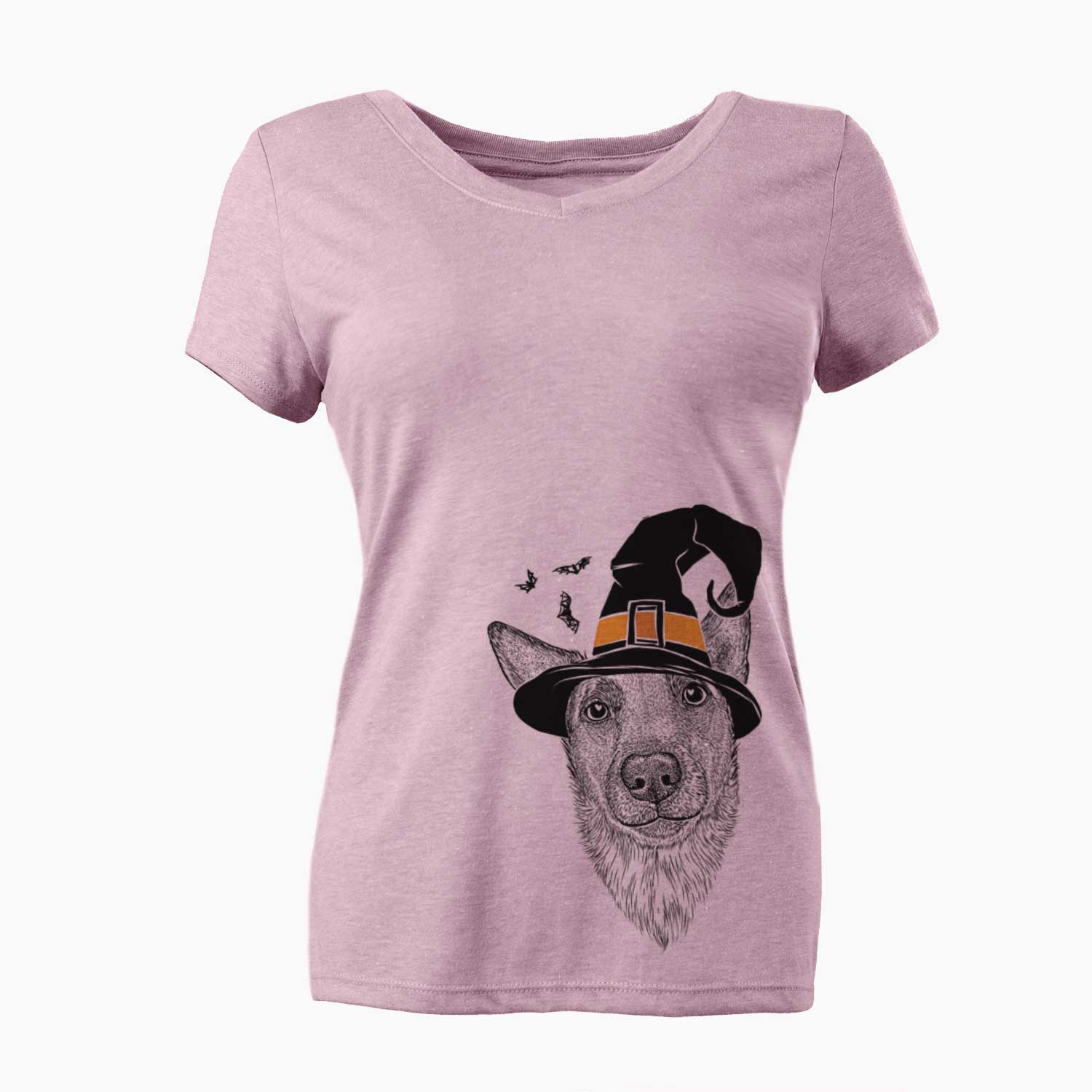 Witch Luna the Shepherd Mix - Women's V-neck Shirt