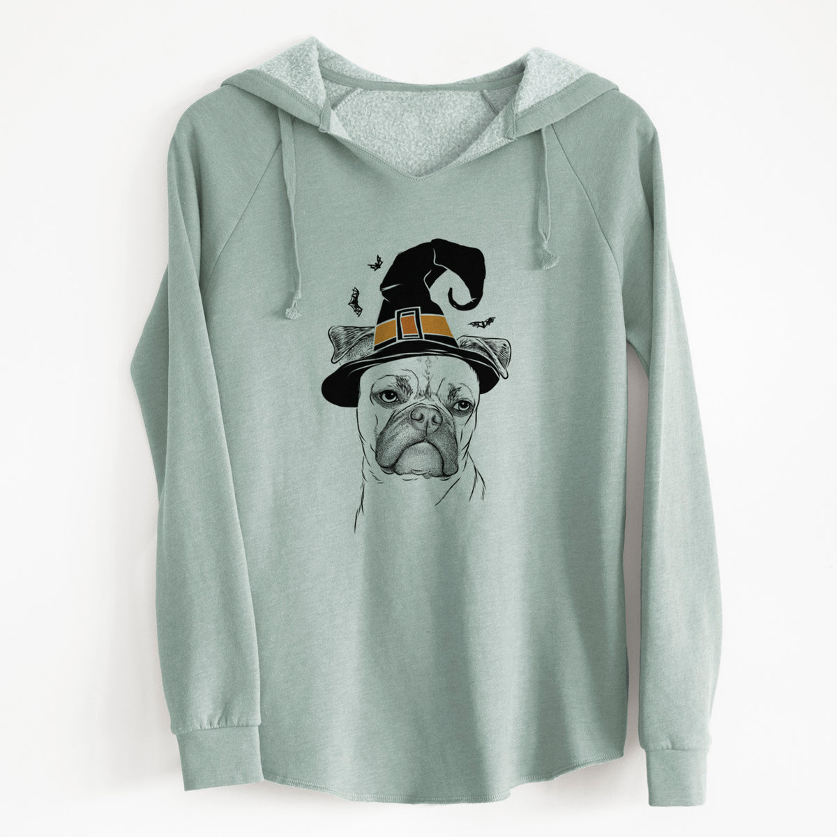 Witch Mack the Bugg (Boston Terrier/Pug) - Cali Wave Hooded Sweatshirt