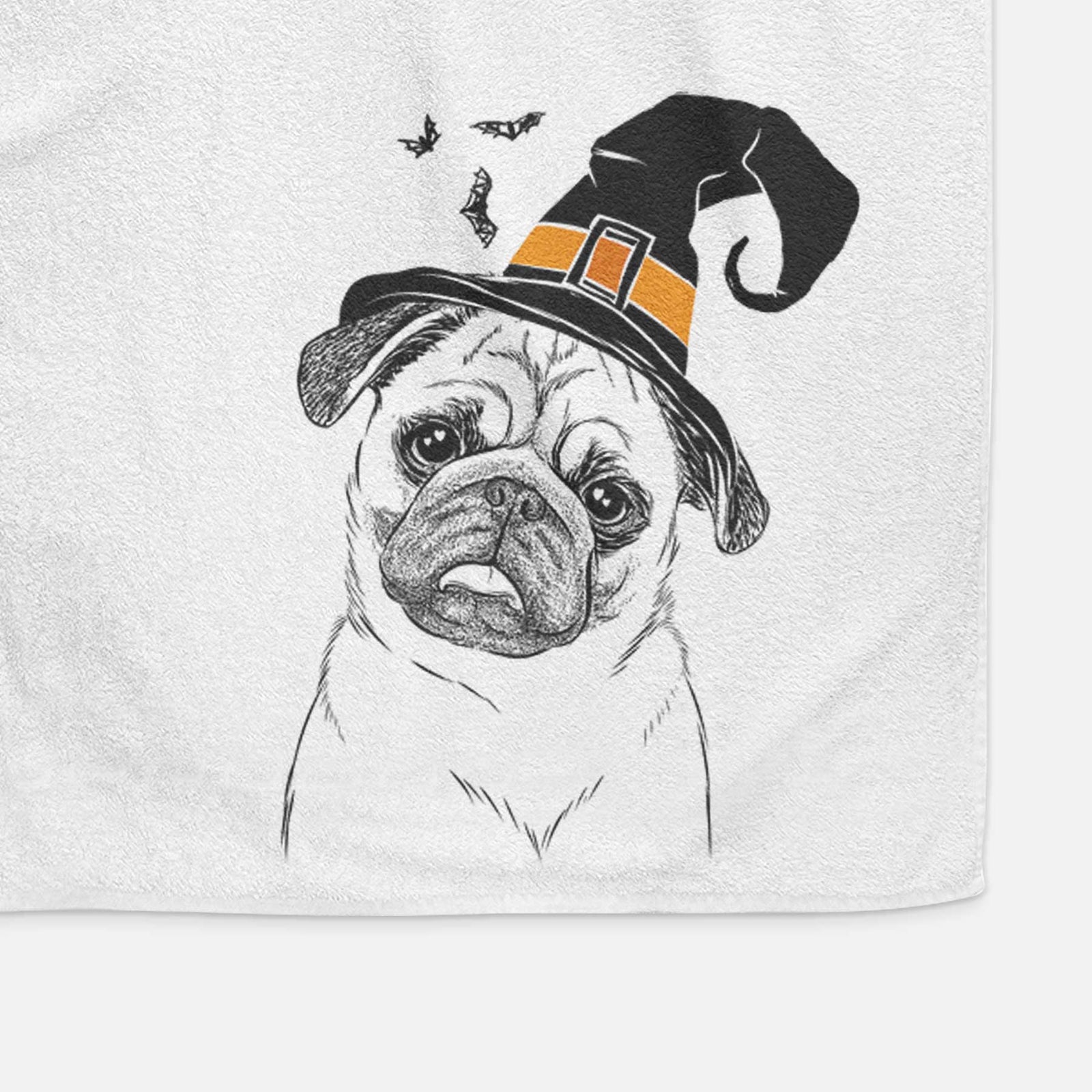 Macy the Pug Decorative Hand Towel