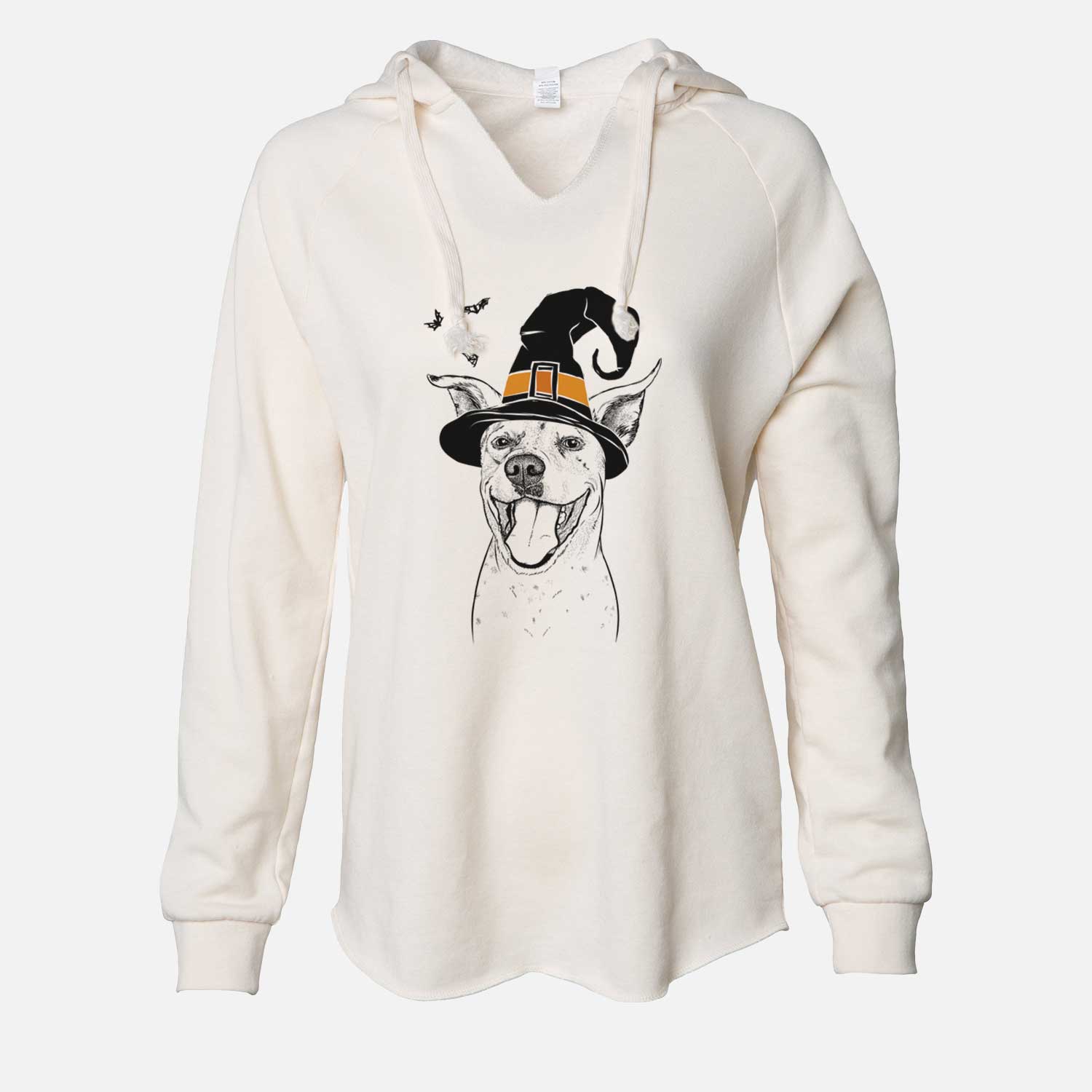 Witch Maddie the Dalmatian Pitbull Mix - Cali Wave Hooded Sweatshirt