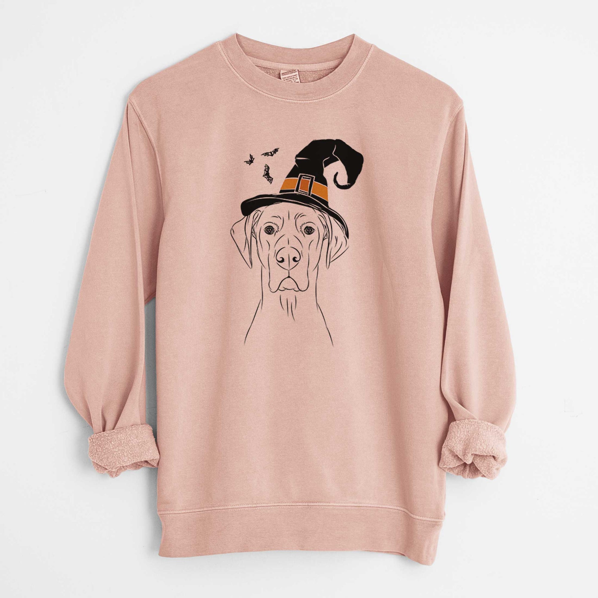 Witch Maddox the Great Dane - Unisex Pigment Dyed Crew Sweatshirt