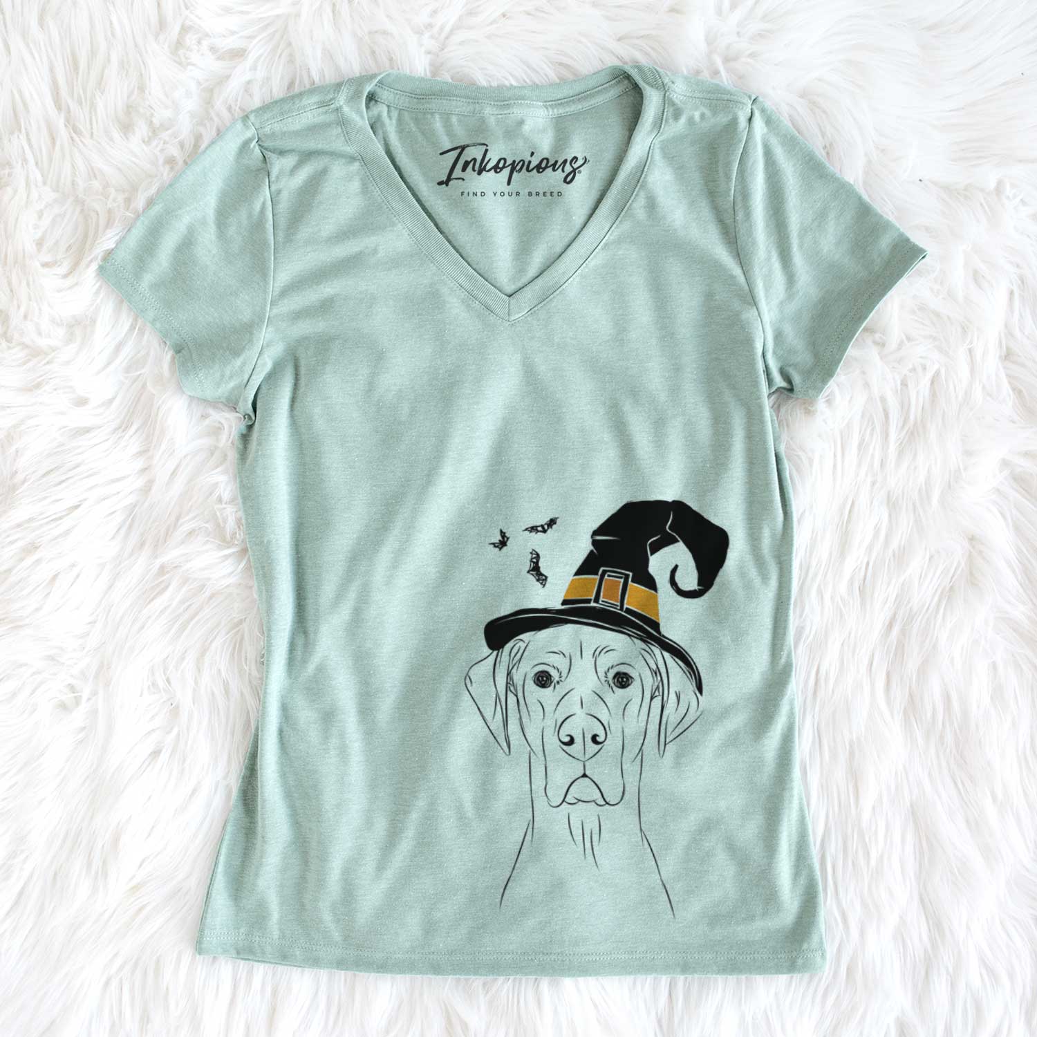 Witch Maddox the Great Dane - Women's V-neck Shirt