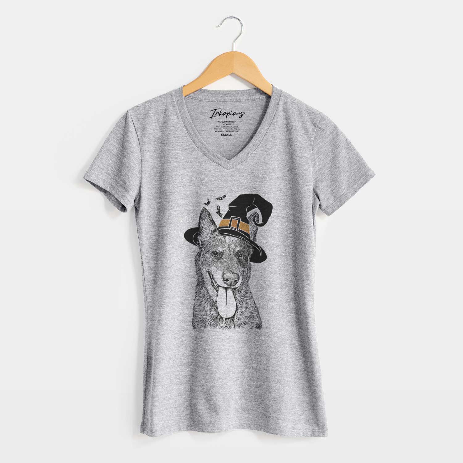 Witch Madison the Blue Heeler - Women's V-neck Shirt