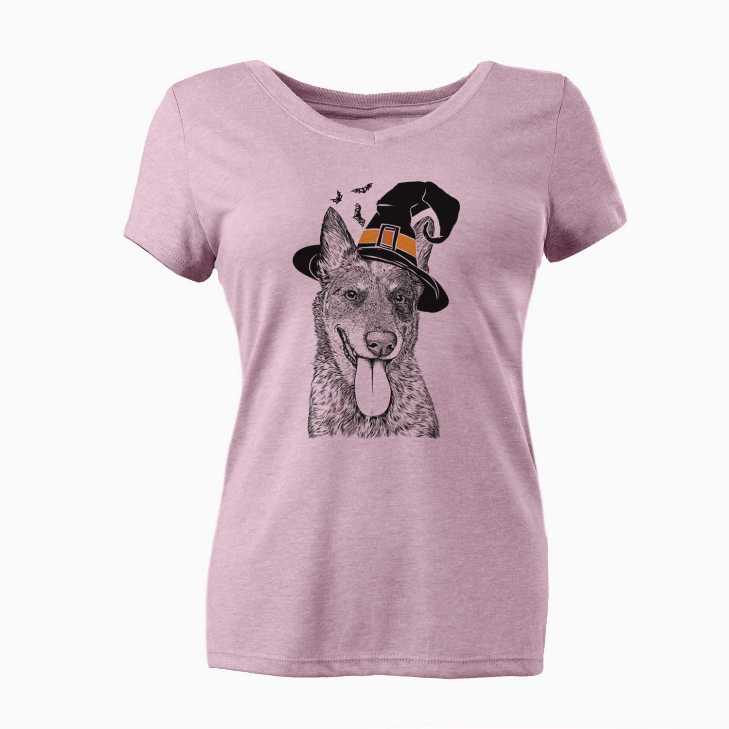 Witch Madison the Blue Heeler - Women's V-neck Shirt