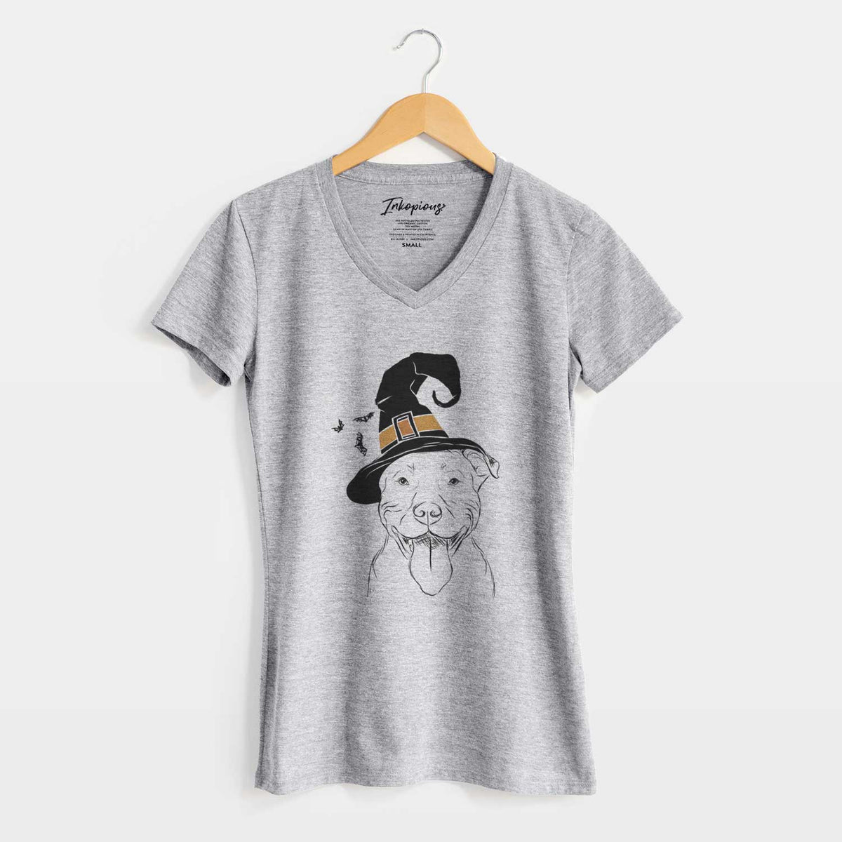 Witch Major the Pitbull - Women's V-neck Shirt