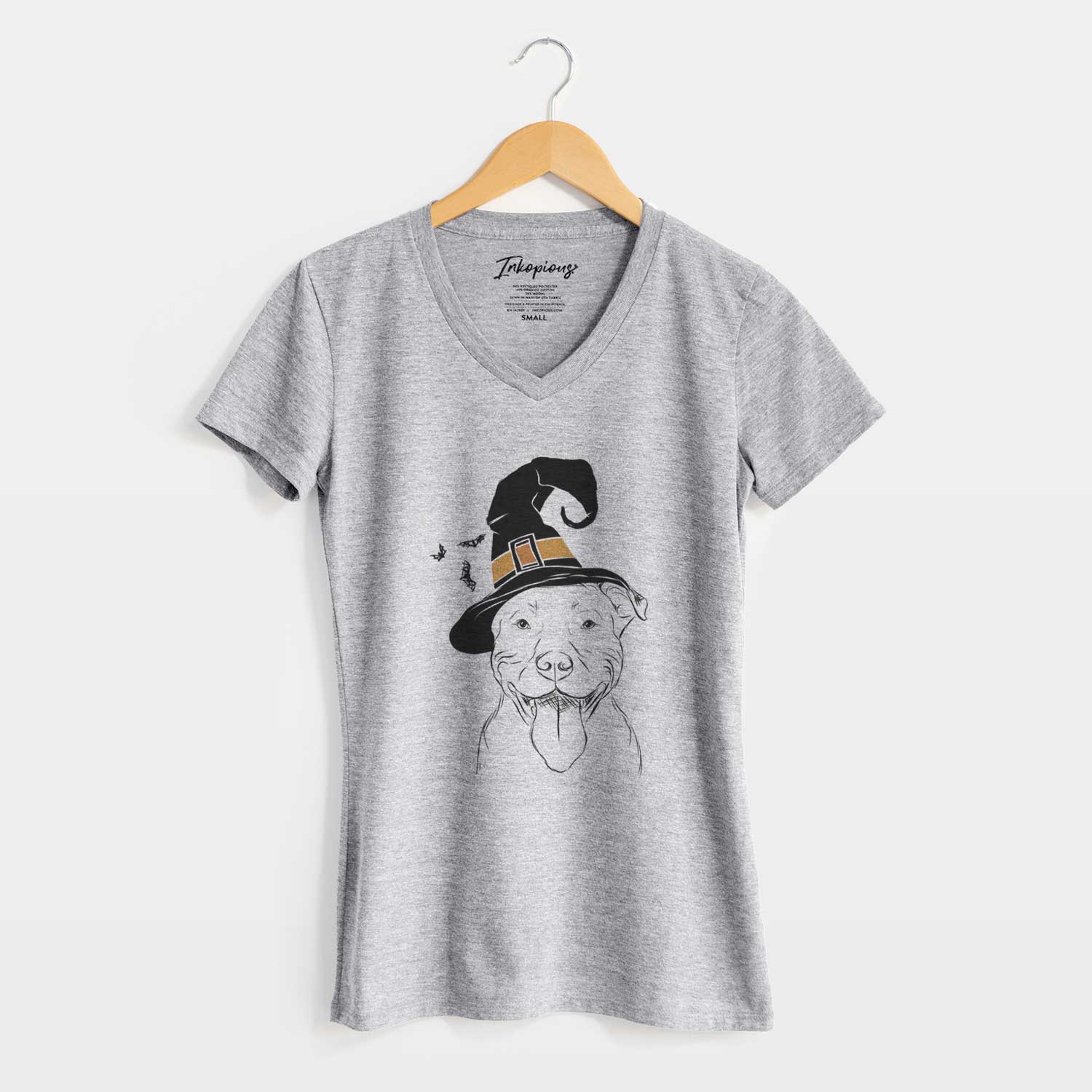 Witch Major the Pitbull - Women's V-neck Shirt