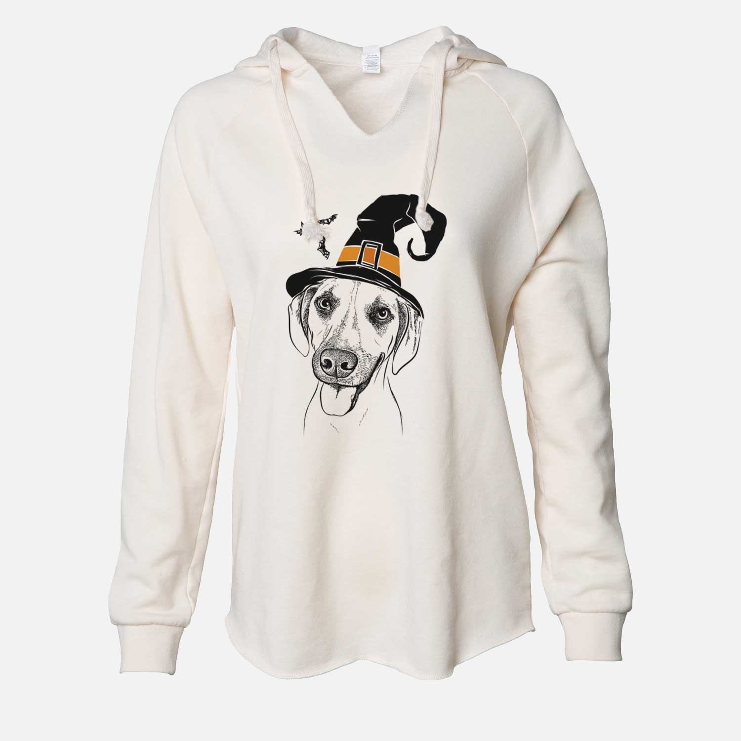 Witch Malia the American Foxhound Mix - Cali Wave Hooded Sweatshirt