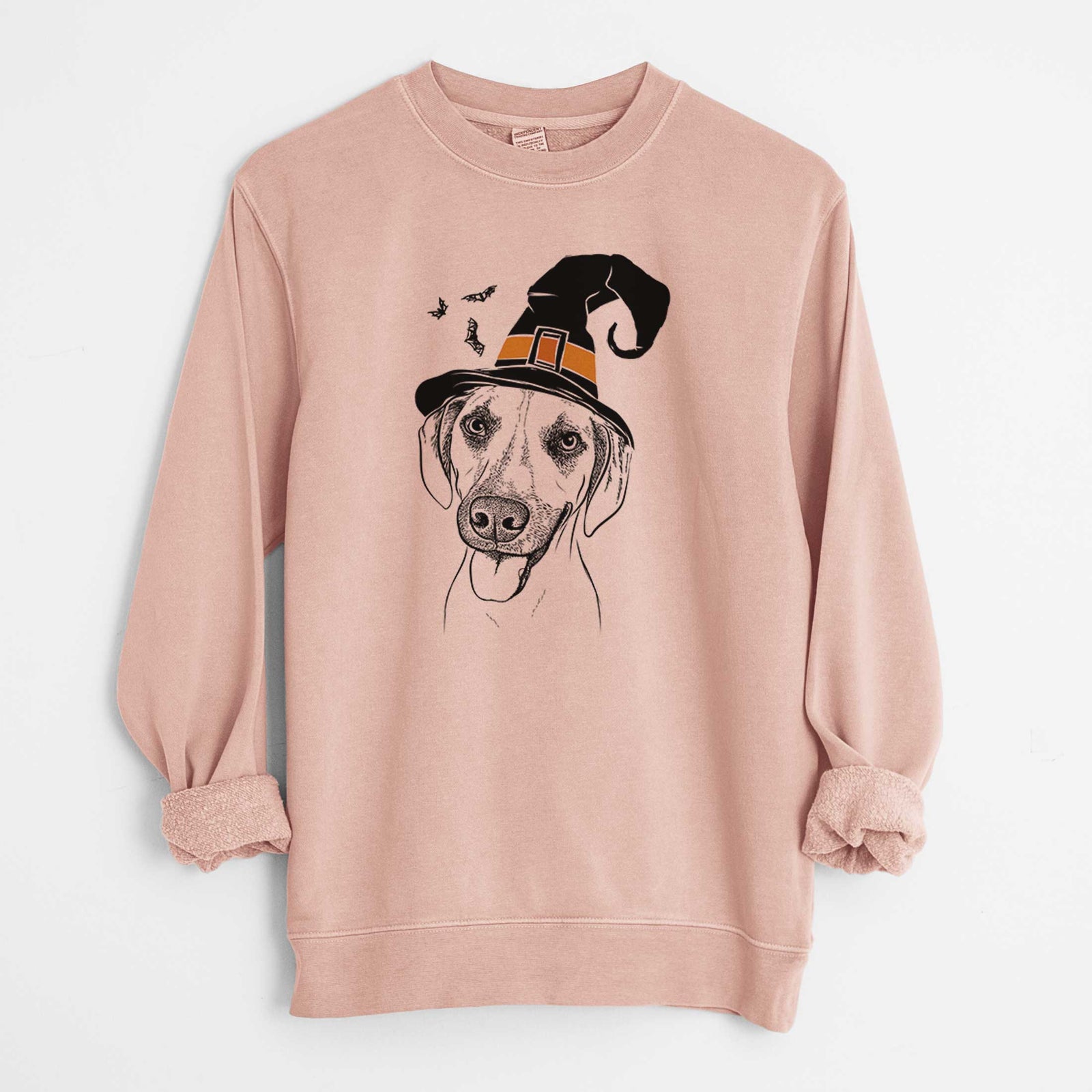 Witch Malia the American Foxhound Mix - Unisex Pigment Dyed Crew Sweatshirt