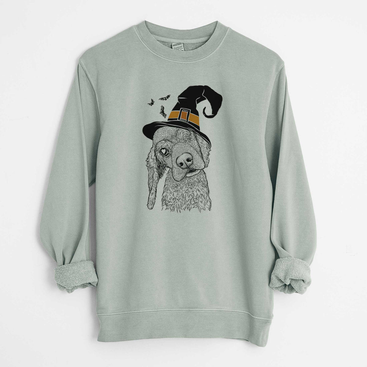 Witch Mambo #5 the Cocker Spaniel - Unisex Pigment Dyed Crew Sweatshirt