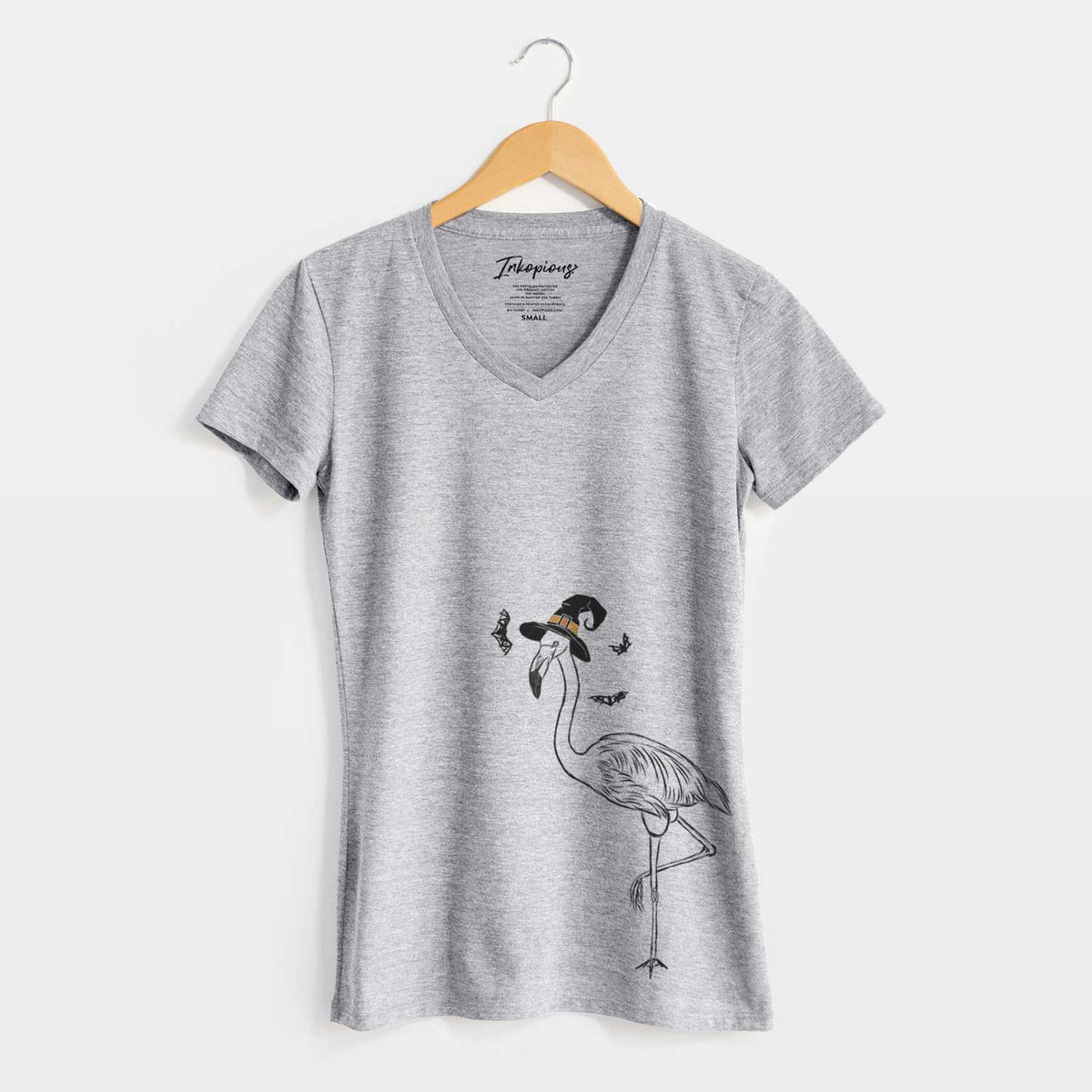 Witch Mango the Flamingo - Women's V-neck Shirt