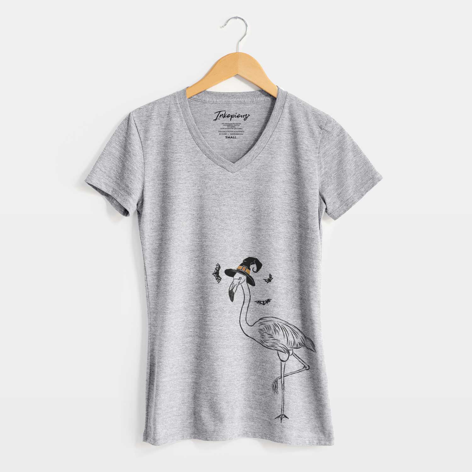 Witch Mango the Flamingo - Women's V-neck Shirt