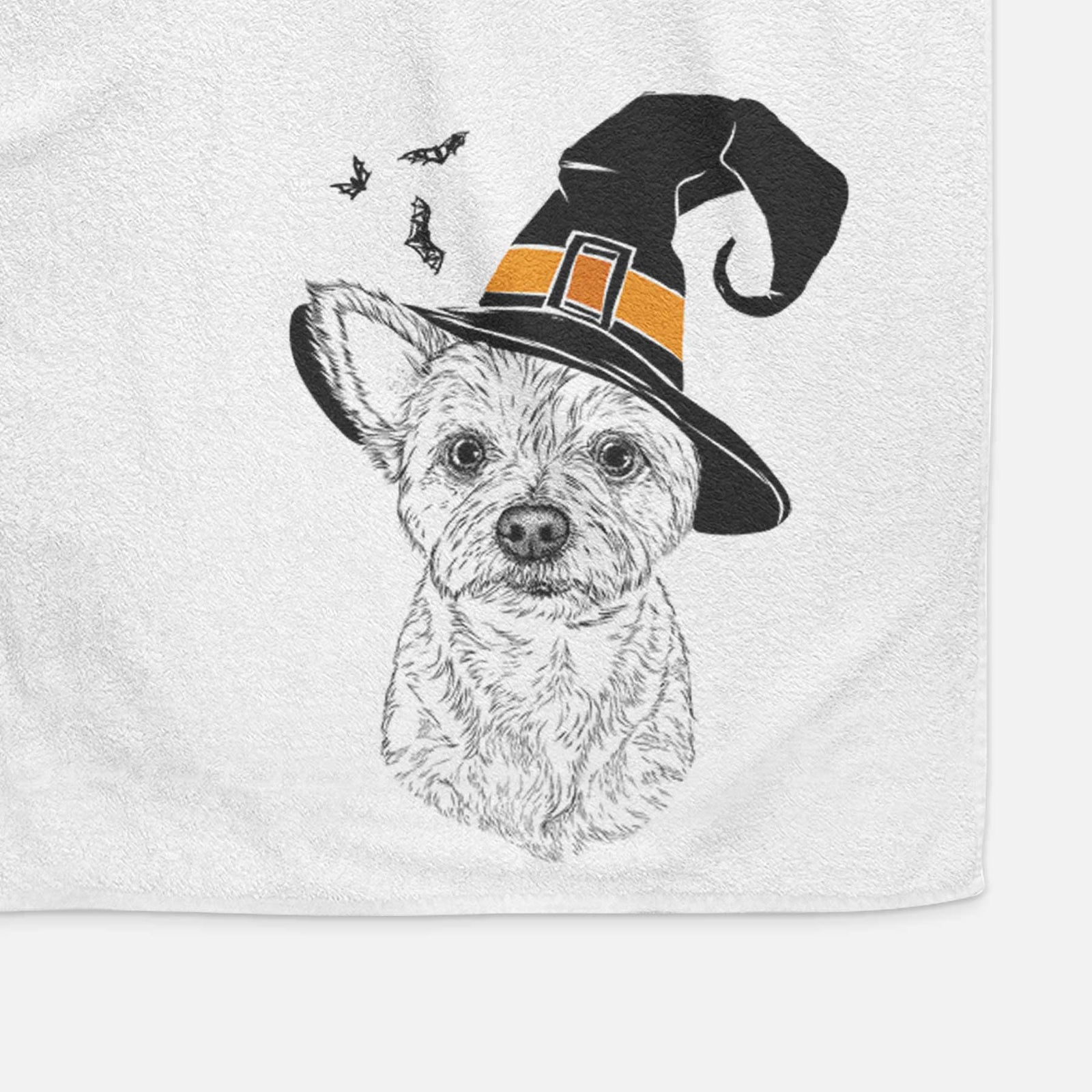 Mango the Yorker Cairn Terrier Mix Decorative Hand Towel