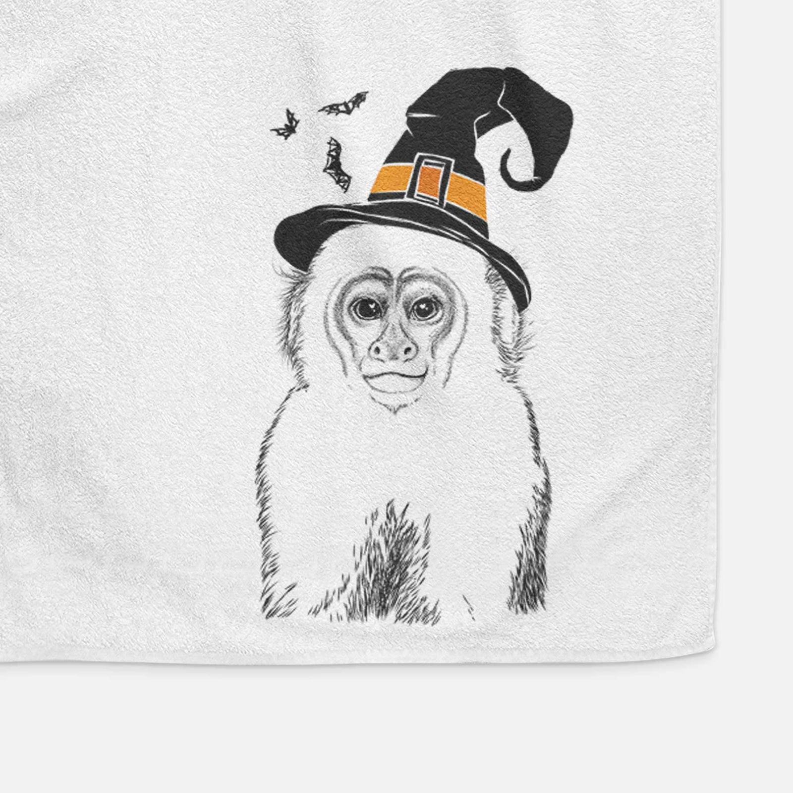 Marcel the Capuchin Monkey Decorative Hand Towel