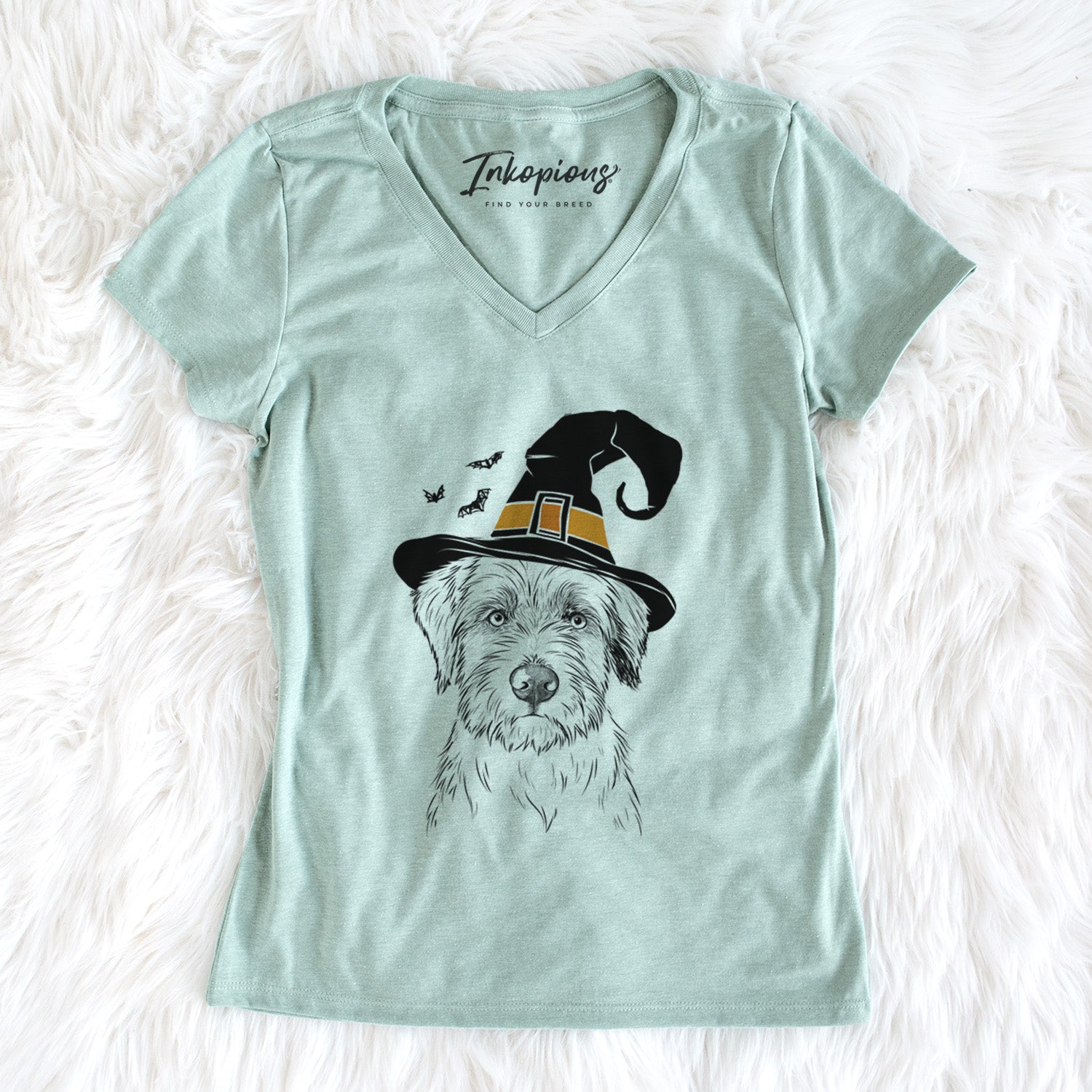 Witch Marek the Bernedoodle - Women's Perfect V-neck Shirt